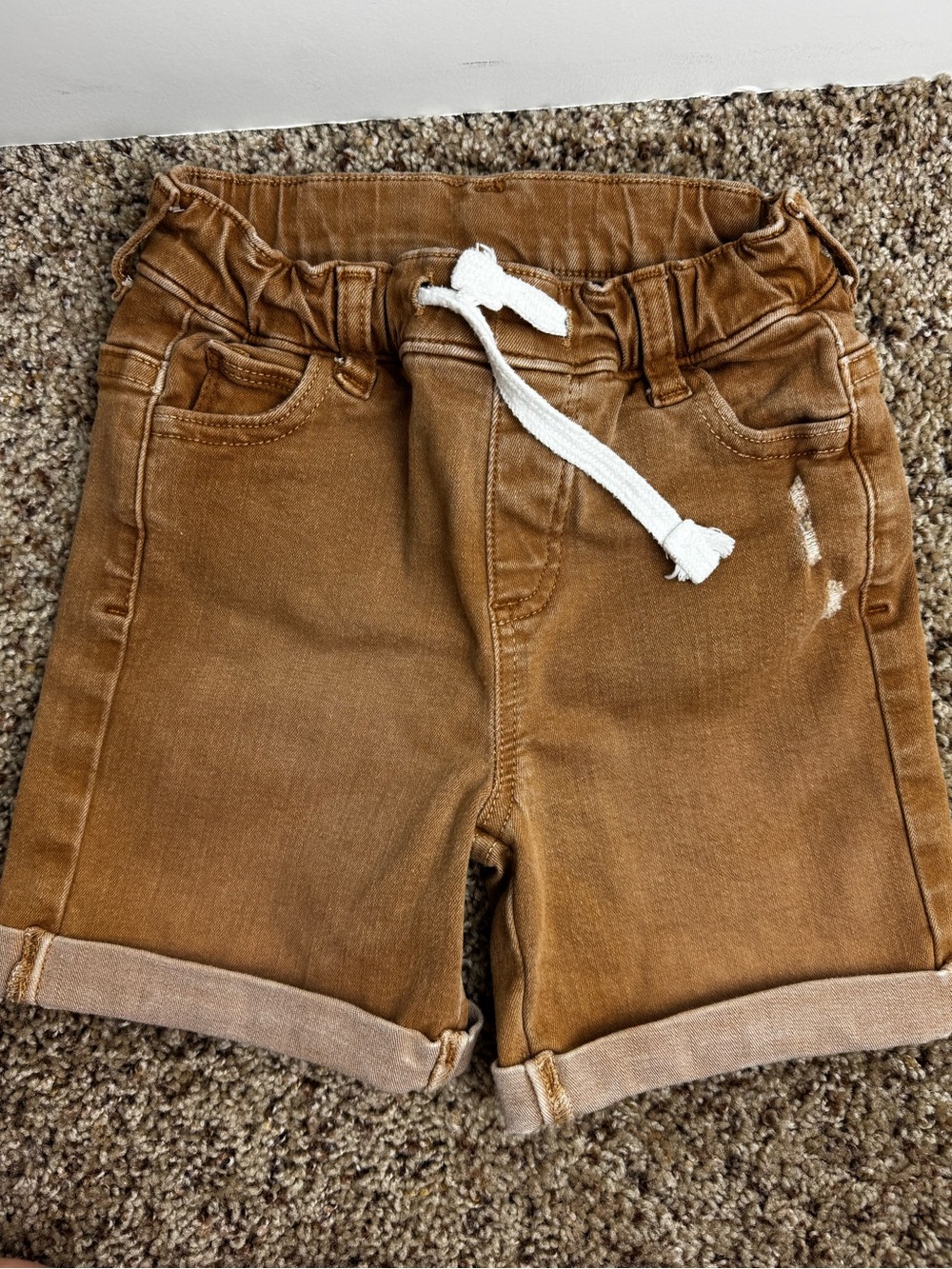 Little Bipsy Boys Brown Denim Shorts Size 3-4T